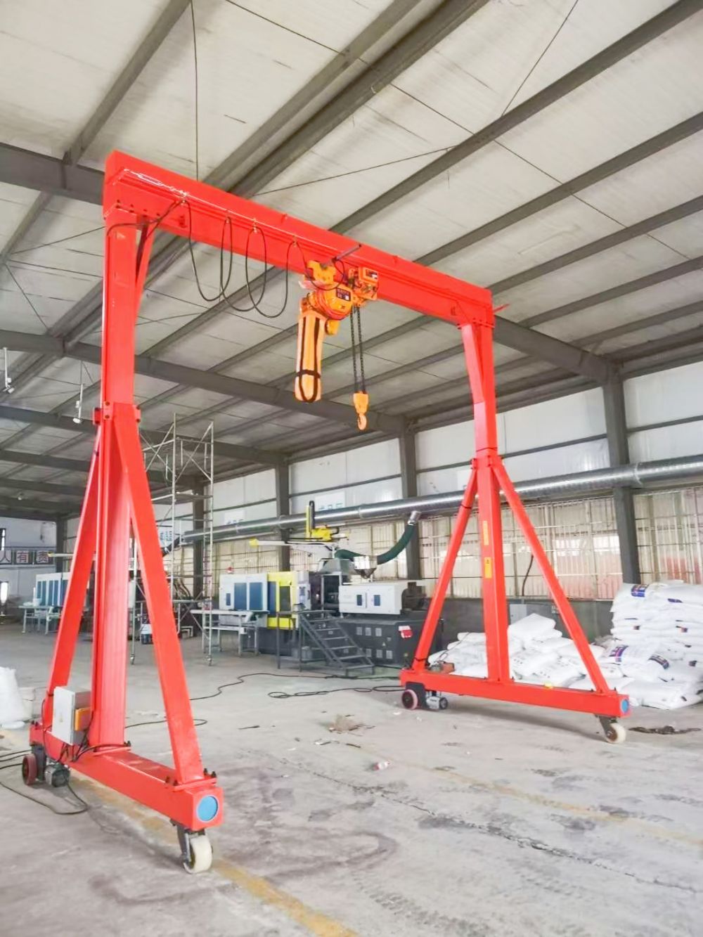 開封蘭考電動葫蘆、環鏈葫蘆、手推小型龍門吊廠家銷售安裝維修