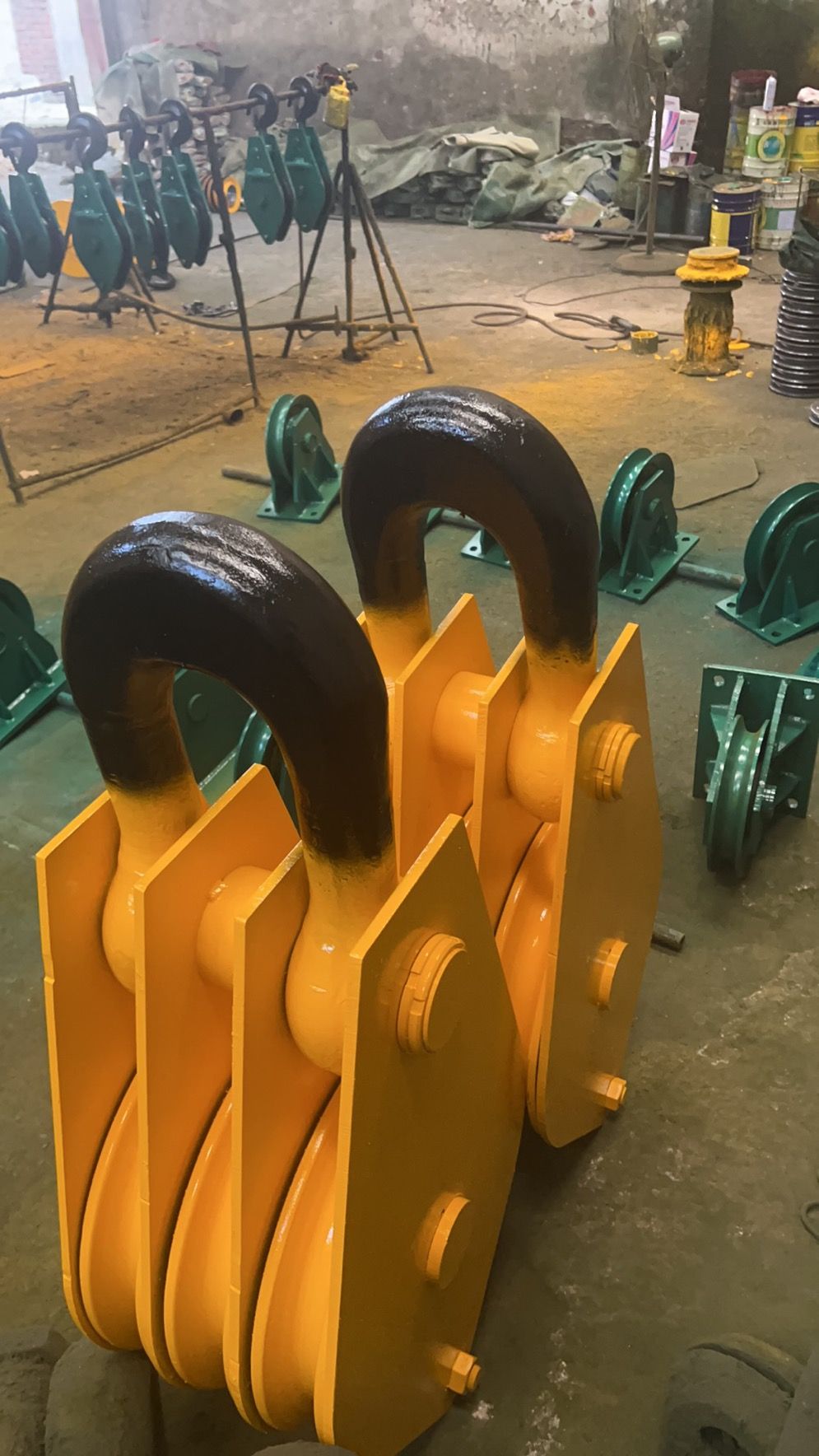 吊環型滑車32噸三輪滑輪組船用